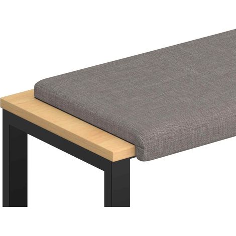 Coussin de banc Tissu Taupe Profondeur 35 cm vidaXL