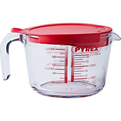 Broc Messgerät 1 l mit Deckel - Cook & Enjoy - Pyrex