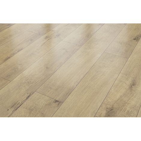Classen Laminat Megaloc Aquaprotect 128,5 x 19,2 cm 8 mm Oak light natural Laminat (1/3)