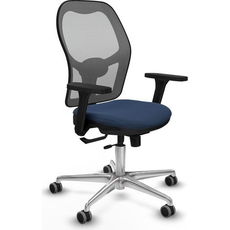 Silla de oficina piqueras y crespo Jorquera gris aluminio espuma (1/2)