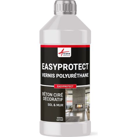 Vernis, béton, décoratif, sol, mur, polyuréthane, pu : Easyprotect - 5 m² - ARCANE INDUSTRIES