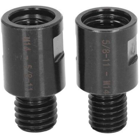 2PCS Adaptateur M10 Filetage Mâle à M14 Femelle pour Meuleuse Adaptateur Meuleuse d'angle Polisseuse Filetage Adaptateur de Foret de Base (1/4)
