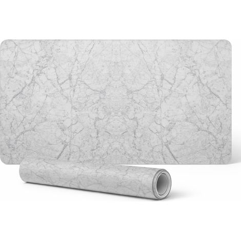 Alfombrilla de escritorio para teclado y accesorios con estampado de m谩rmol, 90x45 cm.