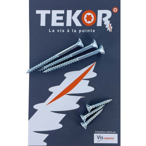 Sachet ECHANTLLONS Vis bois TEKOR (1/2)