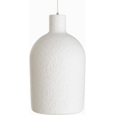 Suspension - Design minimaliste - Finition effet pierre - Sinur II Blanc (1/4)