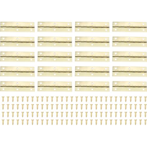 20 Stück Retro-Knebelbänder aus Eisen, 75 x 25 mm, Gelb