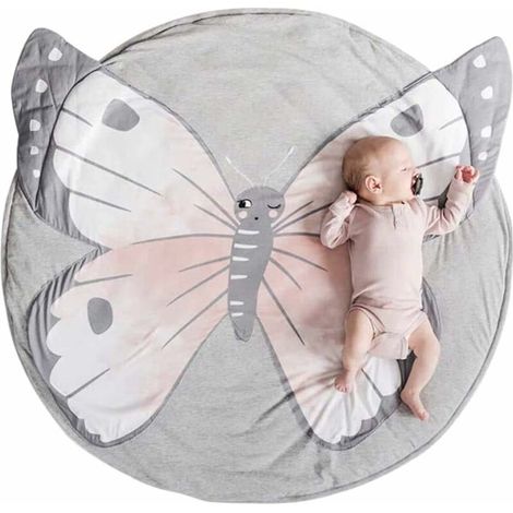 Tapis de couchage pour bébé - Tapis d'éveil - Coton - 90 cm (1/5)