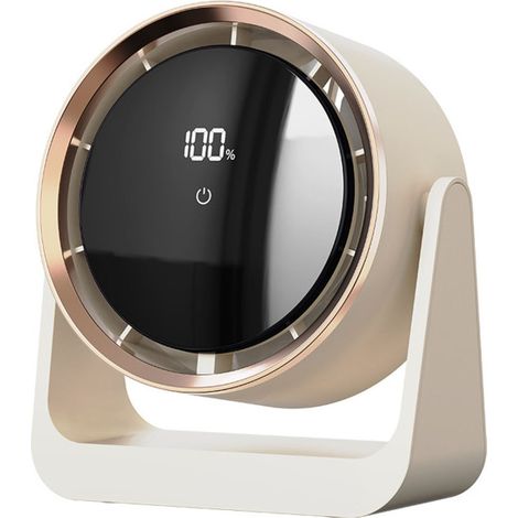 Mini ventilateur électrique de bureau avec veilleuse USB, ventilateur mural pour chambre d'étudiant ou dortoir, ventilateur de circulation d'air pour la maison et le dortoir (1/5)