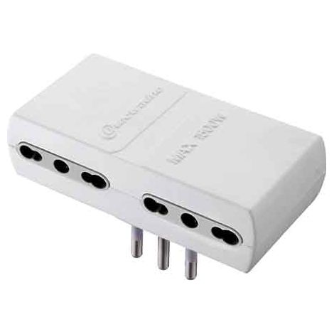 ADATTATORE QUADRUPLO 16A 2P+T - presa 10/16A 2P+T