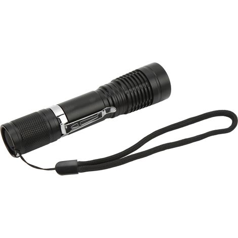 Mini lampe torche LED portable en alliage d'aluminium, étanche IPX8, puissante, idéale pour la plongée et le camping (5W). (1/5)