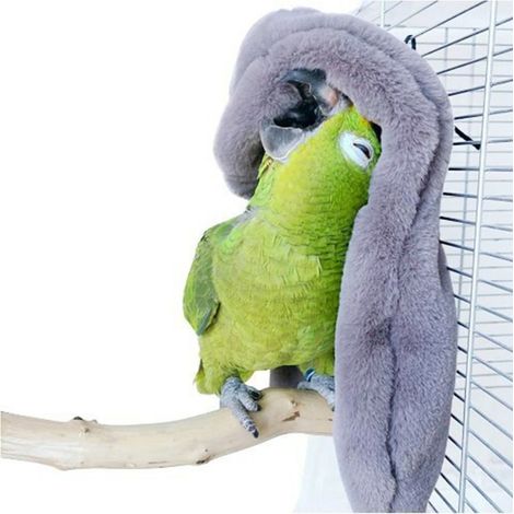 Couvertures en laine pour oiseaux, coin confort pour oiseaux, hamac suspendu pour cage à perroquet (1/4)