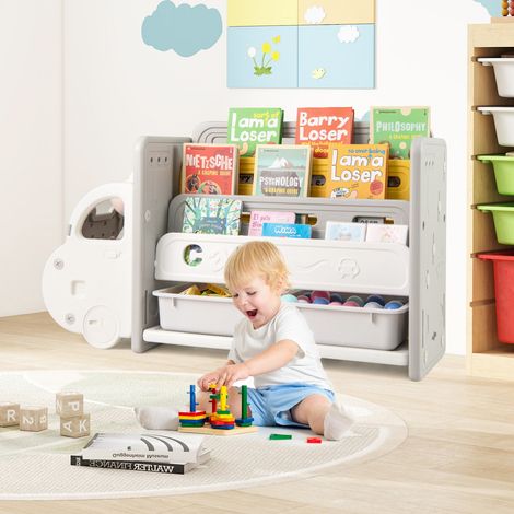 Car Themed Kids Toy Storage and Bookshelf (1/5)