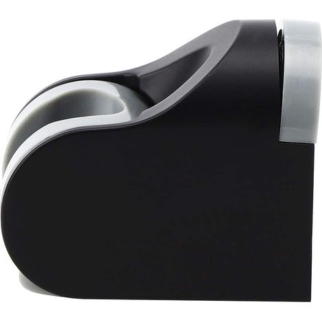 Support de douche Dioche noir pour douchette à main - Accessoire de salle de bain moderne pour douchettes et bidets, installation facile, matériau ABS, finition soignée (1/4)