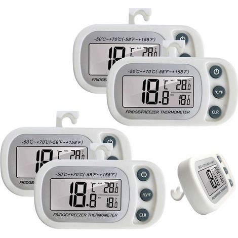 Set mit 4 Kühlschrankthermometern: Kühlschrankthermometer, Gefrierschrankthermometer, Küchenthermometer – Sonde (1/4)