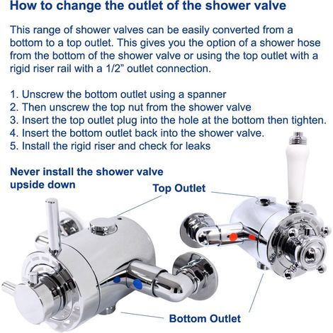 Housoutil Single Handle Shower Mixing Valve – Aluminum Alloy, 2cm Thread, For Bathrooms, Schools & Job Sites