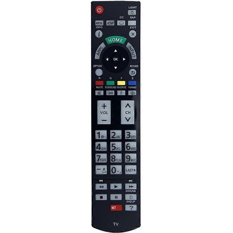 Télécommande de remplacement N2QAYB000862 pour téléviseurs Panasonic TC-P55VT60, TC-P60VT60, TC-P65VT60, TC55DT50, TCL42ET5, TCL47DT50 et TCL47ET5 (1/5)