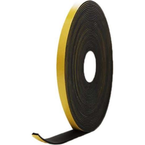 EPDM Schaumgummi Klebstoff schwarz 10x3mm Länge 10m