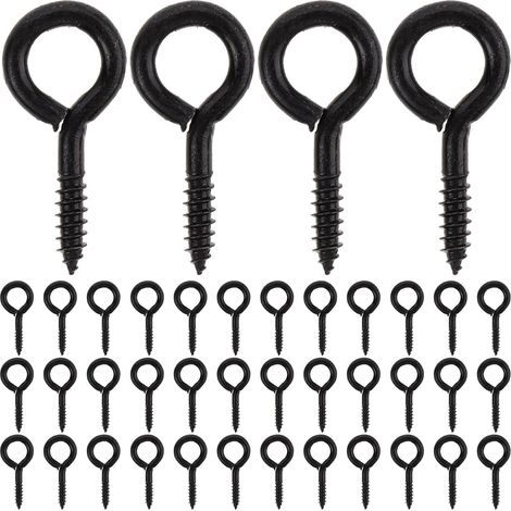 50 Pieces Commercial 30X15X30 Hanging Picture Pieces Screws Black