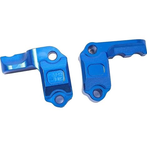 Funda protectora, material de aluminio, diseño mecanizado CNC, azul. (1/2)