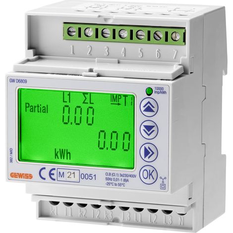 COMPT. MID MODBUS TRIPH. INDIRECT TI/5A GEWISS GWD6805 (1/2)