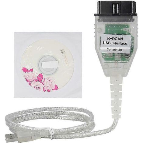 Für BMW INPA Ediabas, USB-Schnittstelle mit K+DCAN-Chip, OBD 2 Kfz-Diagnosegerät, Scanner, Schalter, USB-Schnittstellenkabel (1/5)
