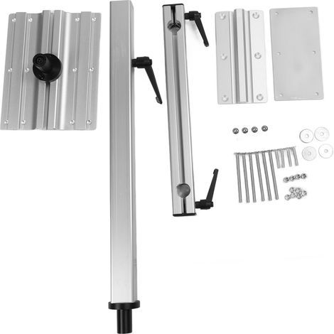Pied de table amovible pour camping-car Aluminium réglable en hauteur Rotation 360° Léger et robuste Idéal yacht VR (1/5)