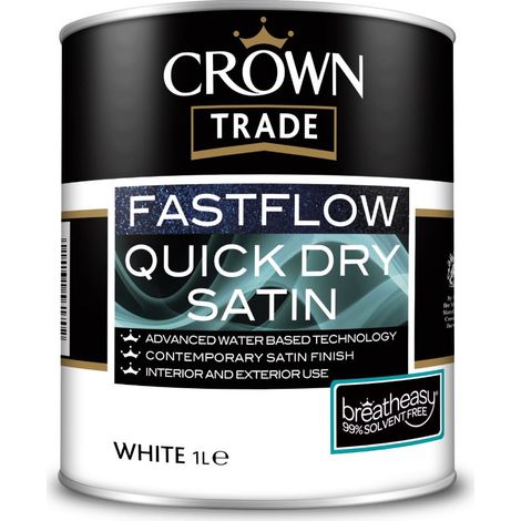 CROWN TRADE FASTFLOW QD SATIN WHITE 1L