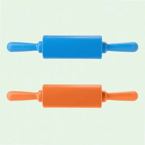 Juego de mini rodillos de silicona para niños (juego de 2)