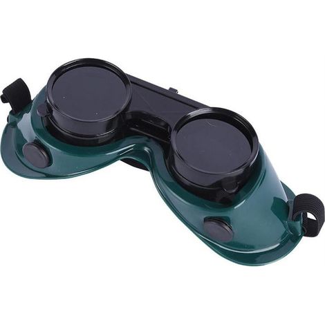 Lunettes De Soudage - Lentilles Vertes Rétractables 2 Pouces - Protection Contre Les Étincelles Et Débris - Pour Soudage Torchage Découpage - 2 Pièces (1/5)