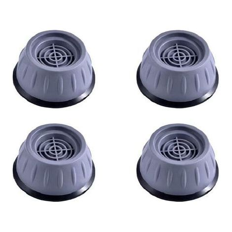 Juego de 4 patas para muebles, alfombrillas antivibración para lavadoras, patas de goma antideslizantes para lavadoras, secadoras, muebles, alfombrilla universal antirruido y antivibración (1/4)