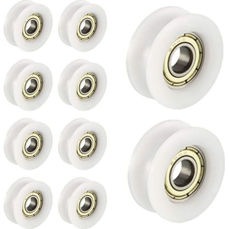 Packung mit 10 Rillenkugellagern 608 – Kohlenstoffstahl – 8 mm Innendurchmesser – 30 mm Außendurchmesser – Hohe dynamische Belastbarkeit (1/5)