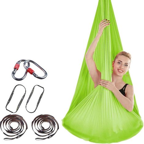 Hamac de yoga aérien Grass Green (1/5)