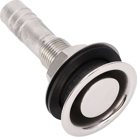 Raccord de vanne de coque à passage direct en acier inoxydable 316, orifice de ventilation de 16 mm pour bateaux, navires et yachts (1/5)