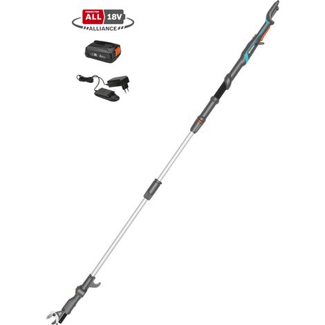 GARDENA Troncarami telescopico a batteria HighCut 250: taglio rami fino Ø 28mm, lunghezza regolabile 210 - 250 cm, inclusa batteria 18V POWER FOR ALL (14774-20) (1/5)