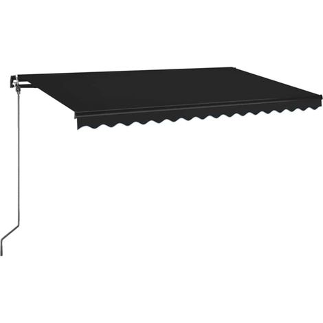 Maison Exclusive - Tenda da Sole Retrattile Manuale con LED 400x350 cm Antracite (1/5)