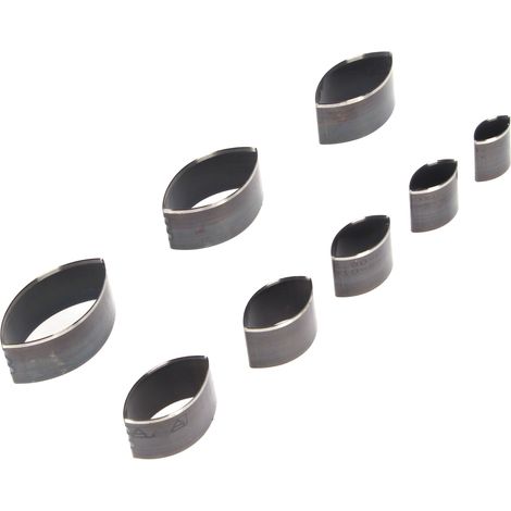 Ensemble de 8 moules à perforer le cuir, moule de découpe creux en acier à haute teneur en carbone, adapté à la fabrication artisanale de sacs, ceintures et portefeuilles. (1/5)