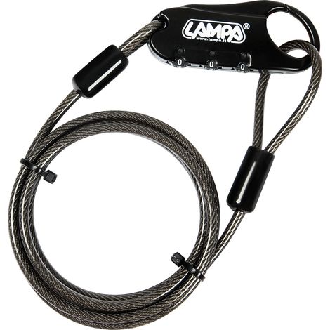 Portex, lucchetto antifurto con cavo di sicurezza - 150 cm (1/3)
