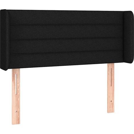 Maison Exclusive - Cabecero de tela negro 83x16x78/88 cm (1/5)