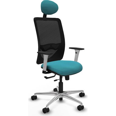 Chaise de bureau piqueras y crespo Zulema blanc mousse 50 mm (1/2)