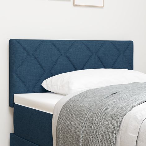 LED Headboard Blue Fabric vidaXL (1/5)