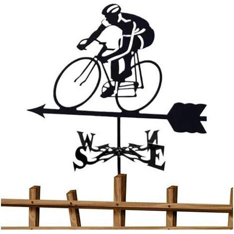 Girouettes pour cour – Girouette pour cyclistes – Indicateur de direction – Outils de mesure – Décoration pour toit, cour, patio, cour, pelouse, ferme, clôture, garage (1/5)