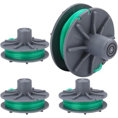 Bobine Fil pour Gardena 5309-20 Art.9811 Turbo Trimmer PowerCut Plus 650/30 Pièces de Rechange Coupe Bordure (4 pièces) (1/5)
