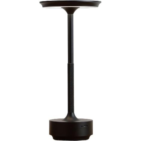 Lampe de table sans fil, rechargeable, tactile, LED, avec variateur pour un usage en Intérieur et Extérieur,2000 mAh,Noir (1/5)