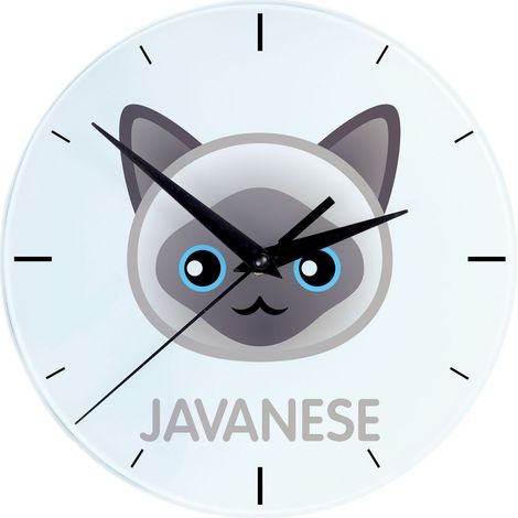 Reloj javanés de MDF con gráficos e inscripción de Art-Dog (1/4)