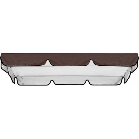 1 Toile de rechange pour balancelle, 420D, imperméable, anti-UV, pour patio, jardin, terrasse (1/5)