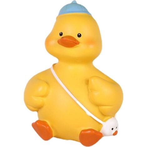 Canard décoratif en résine pour tableau de bord, jouet de voiture dessin animé, décoration intérieure auto (1/5)