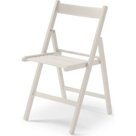 fh-deco Edm 73007 Chaise pliante beige en bois naturel (1/2)