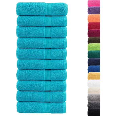 Essuie-mains de qualité supérieure SOLUND 10 pcs turquoise CFW958362 (1/5)