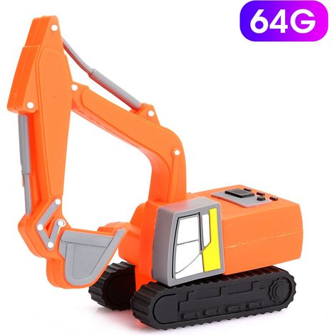 Clé USB Silicone 64G en Forme de Pelleteuse, Accessoire Informatique et Réseau (1/5)