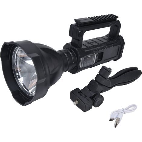 P50 LED spotlight with smart power display, ultra-bright portable spotlight for camping and hiking (1/5)